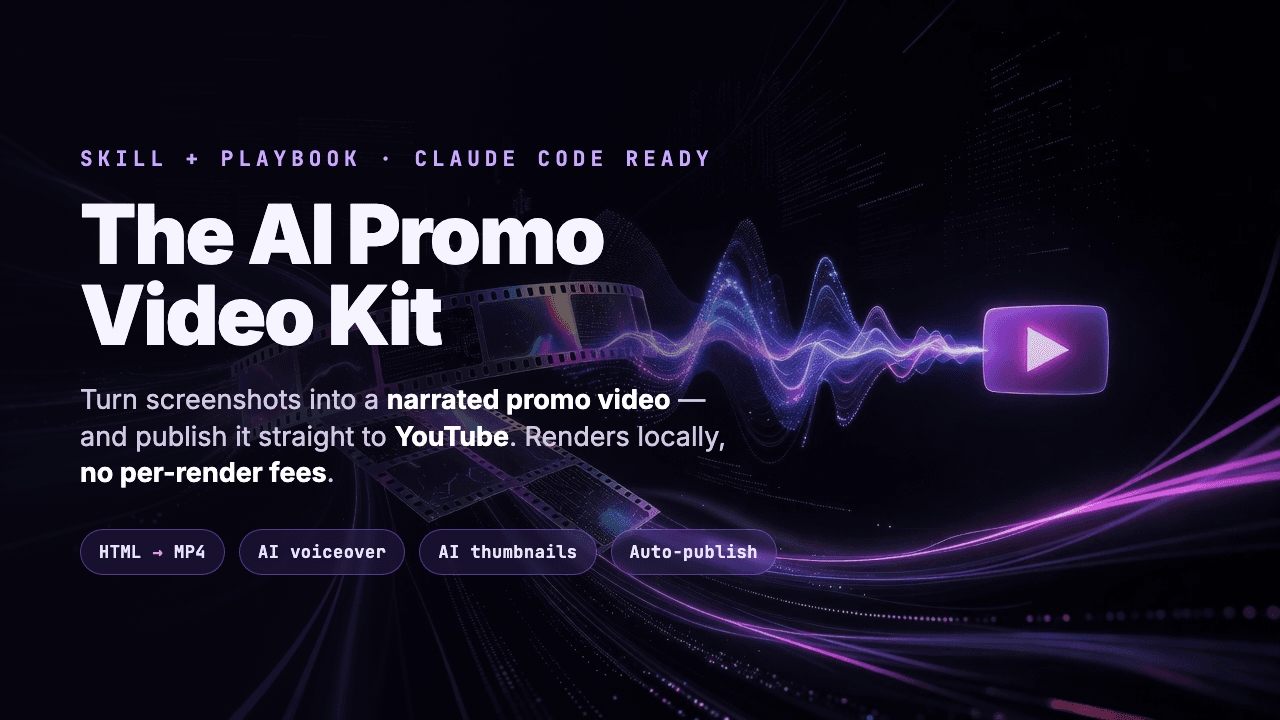 The AI Promo Video Kit — Screenshots to YouTube