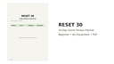 RESET 30 – 30 Day Home Fitness Planner